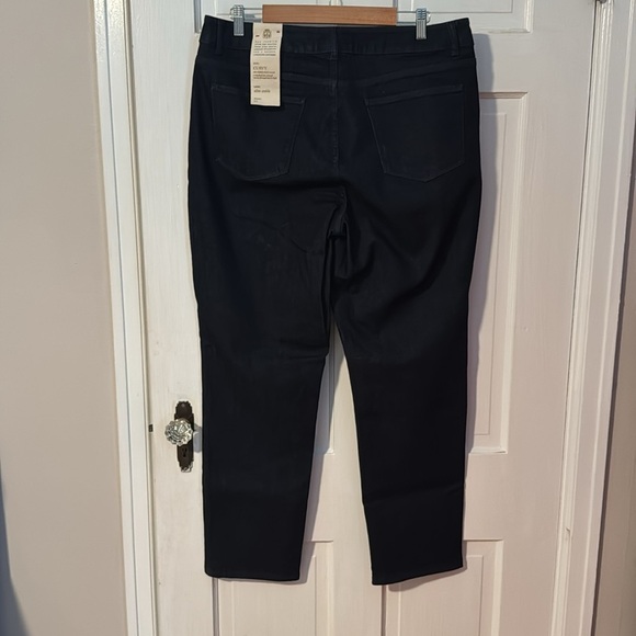 Talbots NWT Slim Ankle Curve Jeans Dark Wash Size 16/33 - Picture 6 of 11